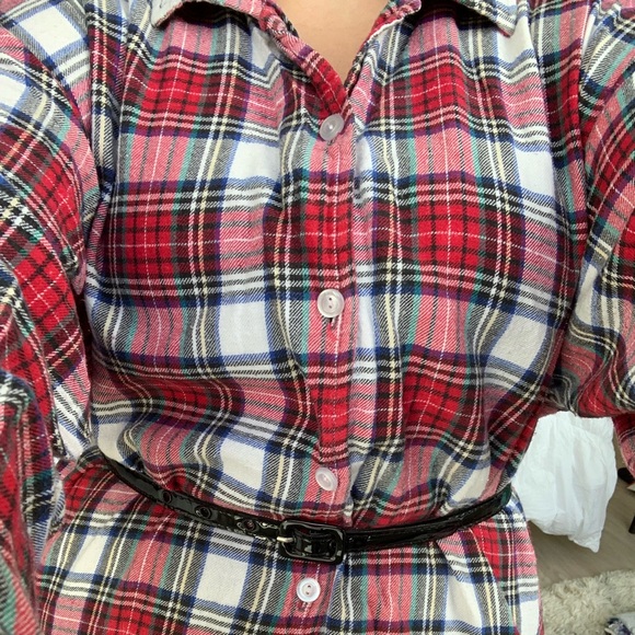 Vintage Plaid Flannel Dress - Picture 4 of 8